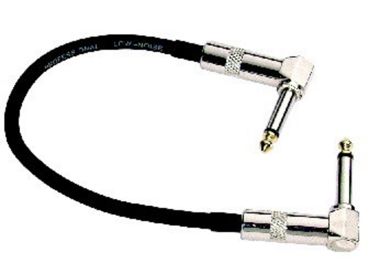 Instrumentkabel 15cm vinklet jack 